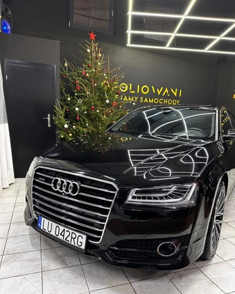 Audi A8 cena 124900 przebieg: 155000, rok produkcji 2015 z Lublin małe 326